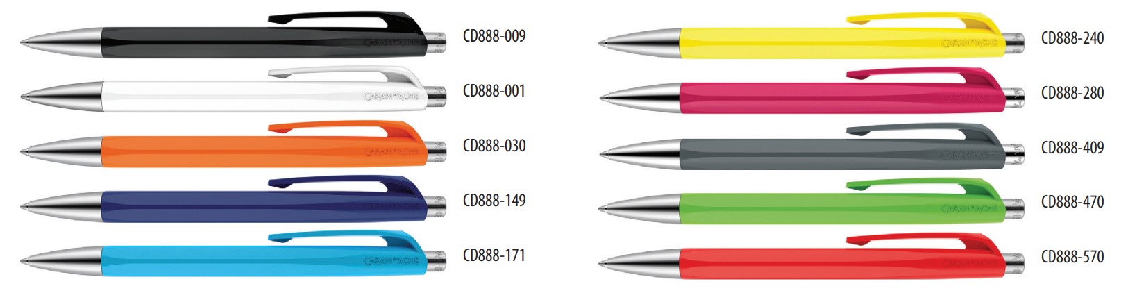 Długopis szwajcarskiej marki Caran d’Ache z kolekcji 888 Infinite