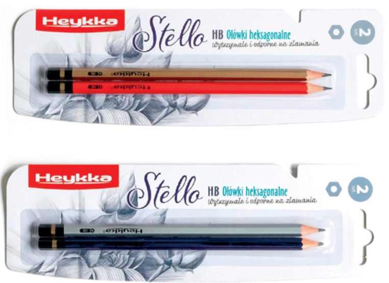 Ołówki HB Heykka Stello