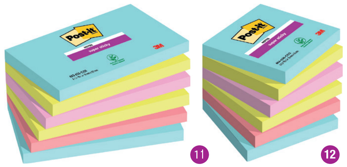 Karteczki samoprzylepne Post-it®
Super Sticky kolekcja COSMIC''
