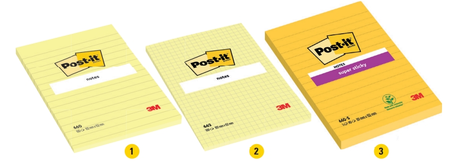 karteczki samoprzylepne Post-it®  w kolorze żółtym