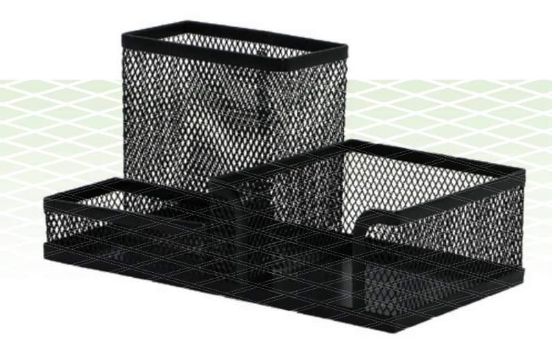 przybornik na biurko, 3 komory